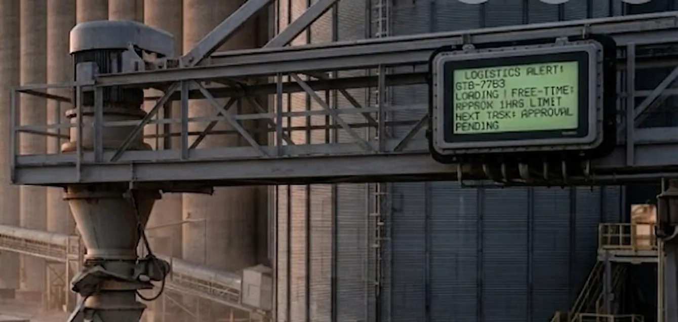 Real-time railcar visibility in grain logistics