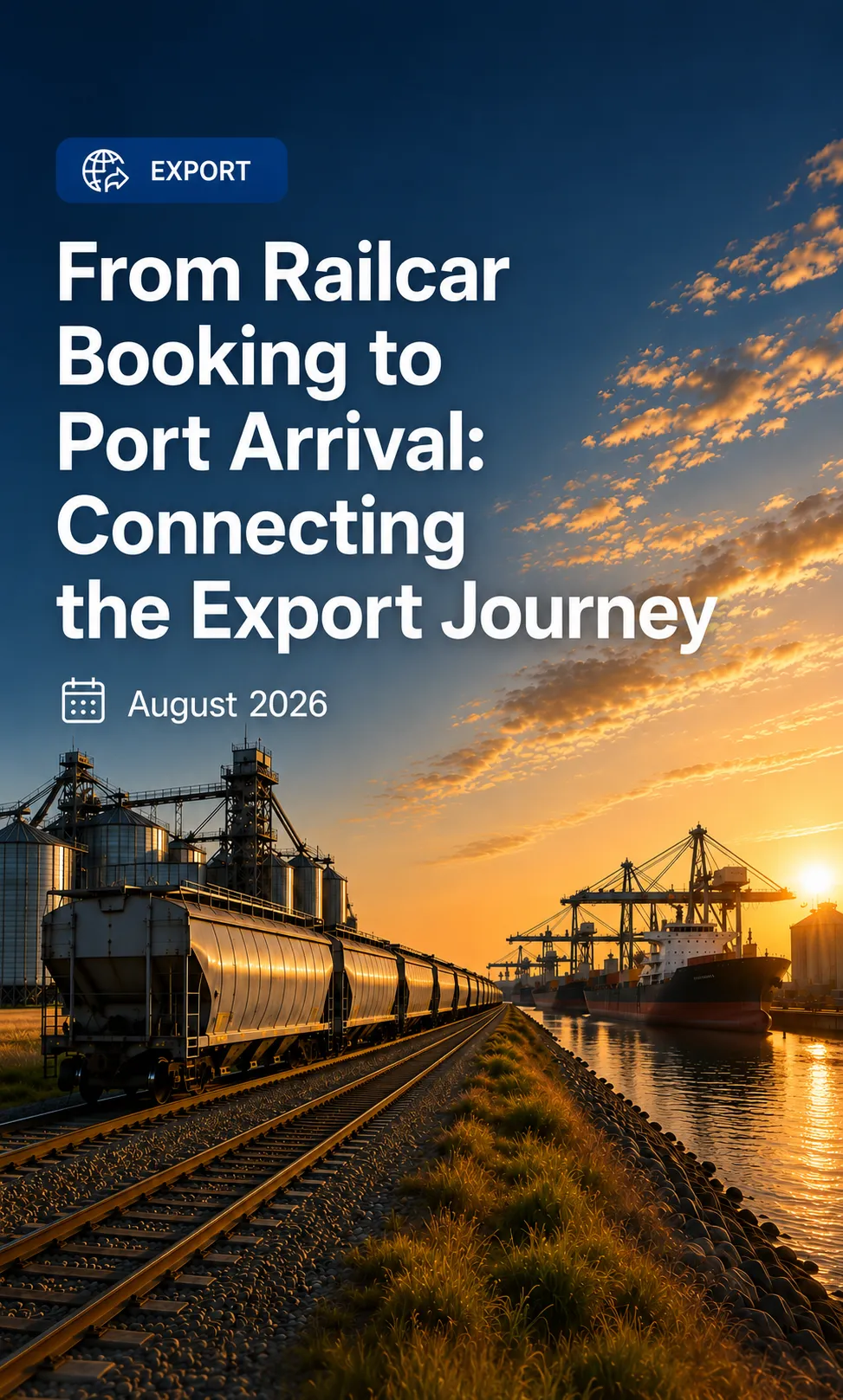 From Railcar Booking to Port Arrival: Connecting the Export Journey