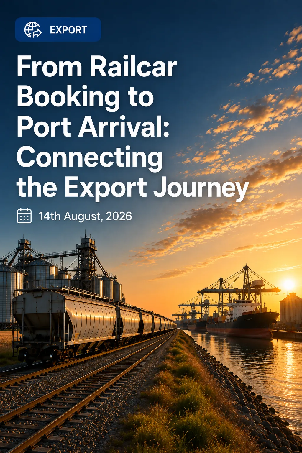 From Railcar Booking to Port Arrival: Connecting the Export Journey