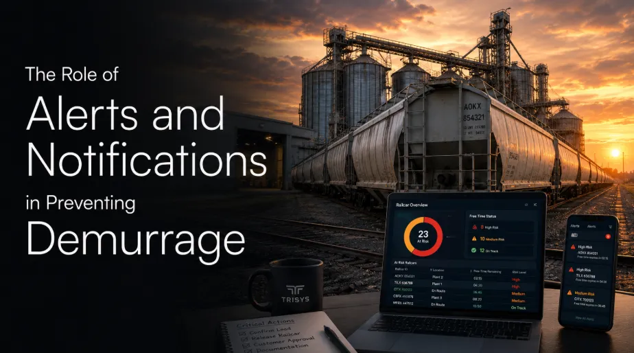 Automated railcar alerts and notifications for demurrage prevention