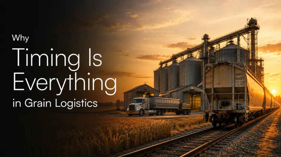 Real-time grain logistics visibility and railcar monitoring to prevent delays and demurrage