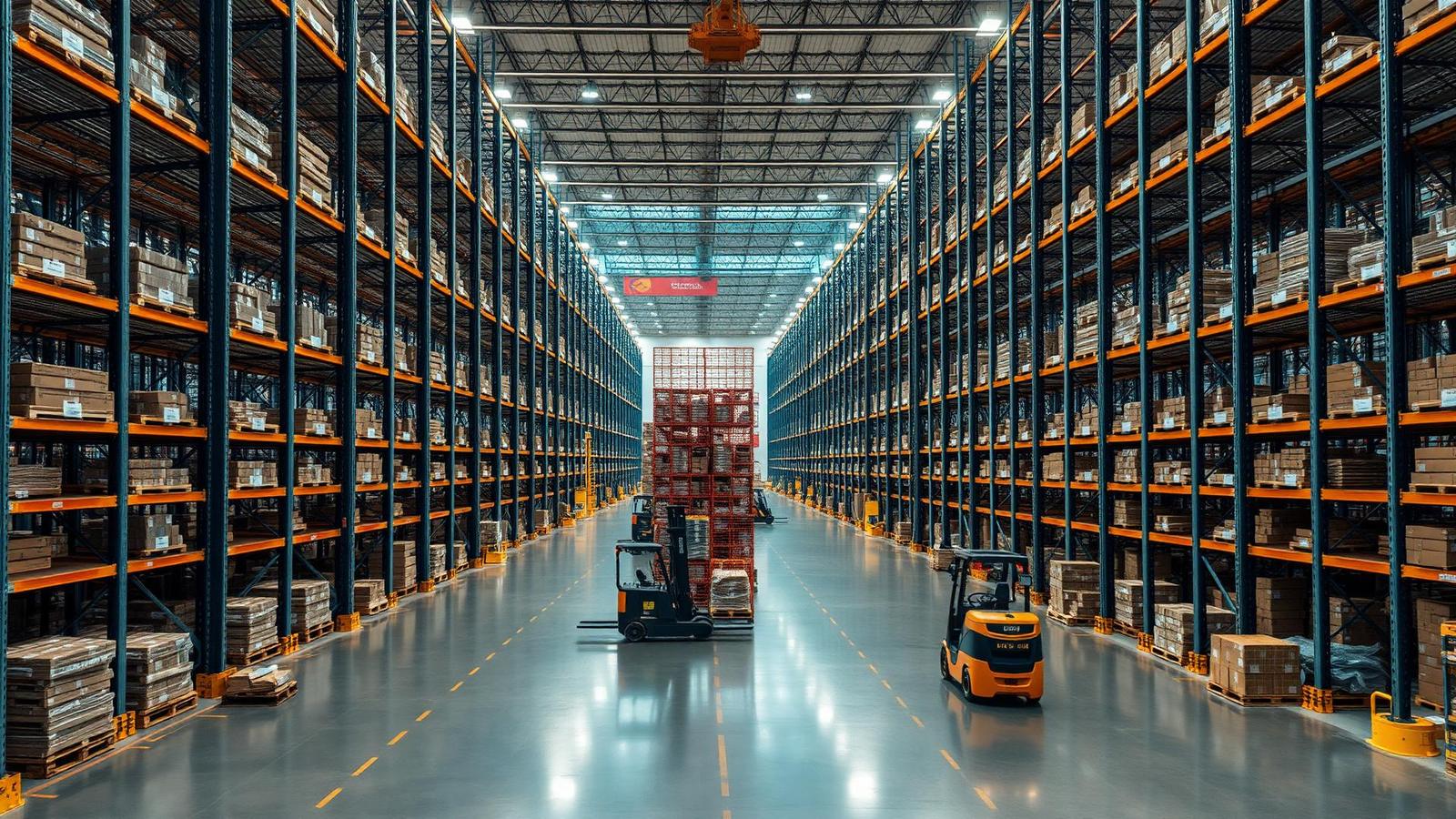 Modern automated warehouse